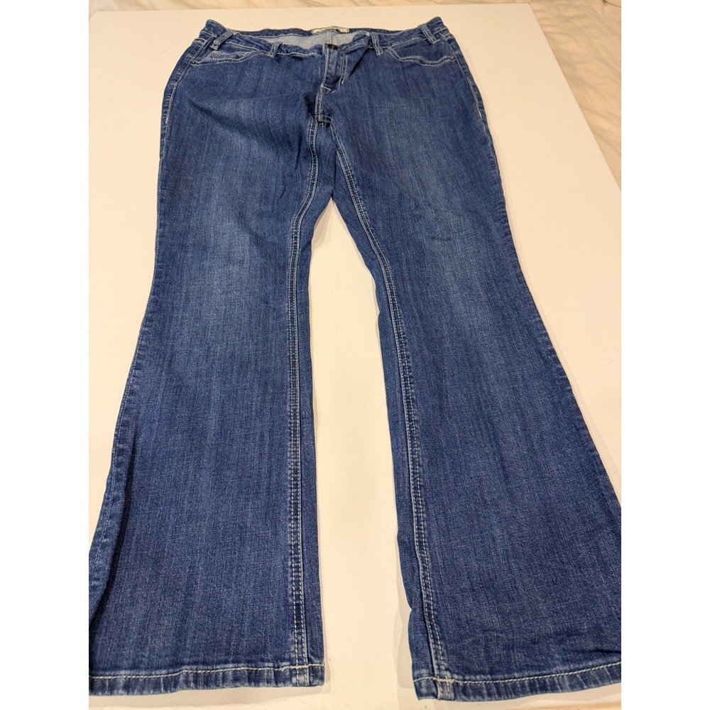 Rock & Roll Denim Riding Jeans Women's 34x32 Mid Rise Bootcut Western Cowgirl